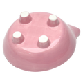 Keramik-Futterschale für Katzen mit Katzen-Design (Rosa)