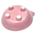 Keramik-Futterschale für Katzen mit Katzen-Design (Rosa)