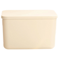 Aufbewahrungsbox mit Deckel aus Kunststoff, kompakt (Creme)