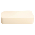 Große Aufbewahrungsbox mit Deckel aus PP (Creme)