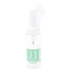 Nachfüllbare Schaumspender-Flasche mit Silikonbürste, 50 ml (Weiß)