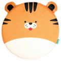 Rundes Sitzkissen aus Memory-Schaum mit Tiger-Design, ca. 32 cm (Orange)