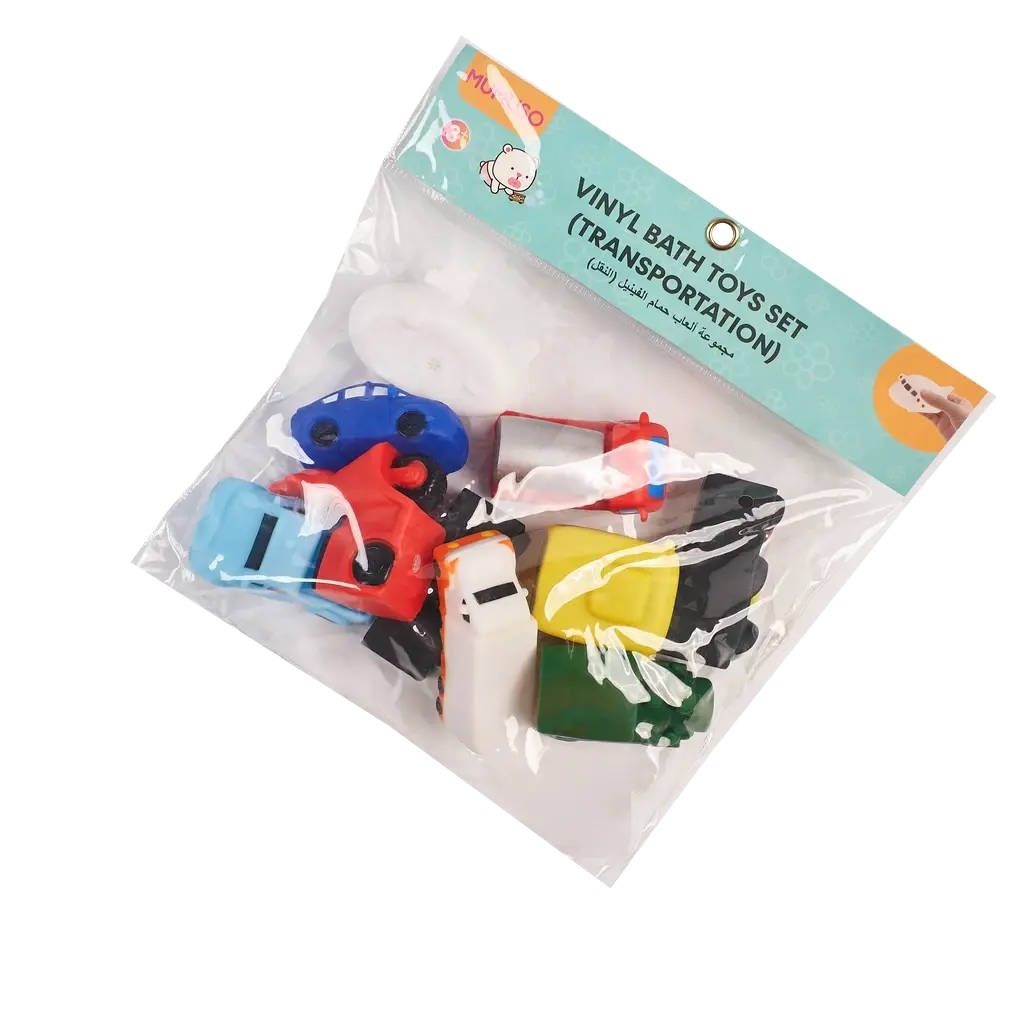 Vinyl-Badespielzeug-Set mit Fahrzeug-Design (Mehrfarbig)