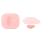 2-teiliges Silikon-Gesichtsreinigungsbürsten-Set zur sanften Hautpflege (Rosa)