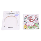 Sticker-Set aus PVC mit buntem Print für Koffer, Laptop und Hefte (Mehrfarbig)