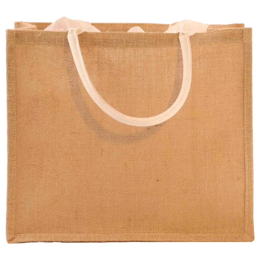 Jutetasche mittel, Tragetasche aus Baumwolle und Jute (Hellbraun)