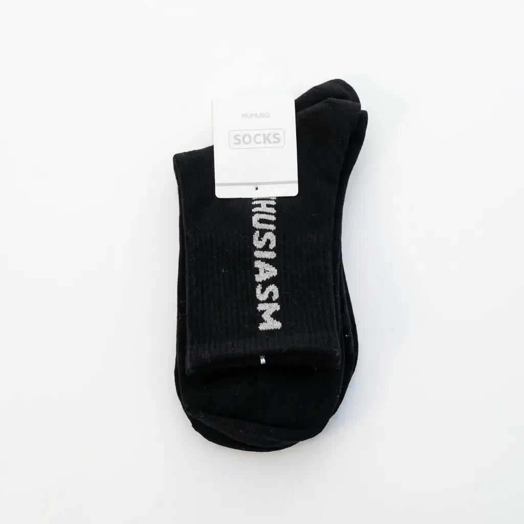 Mini Crew Herrensocken aus Baumwollmischung (Schwarz)