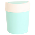 Mini-Mülleimer aus Polypropylen mit Schwingdeckel, 1,3L (Mint)