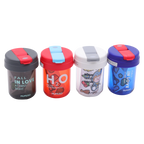 Mini Dual-Use Wasserflasche aus PP+PC, 300 ml (Schwarz/Rot/Blau/Weiß)