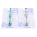 2-teiliges Set selbstklebende Wandhaken aus Kunststoff (Transparent/Grün)