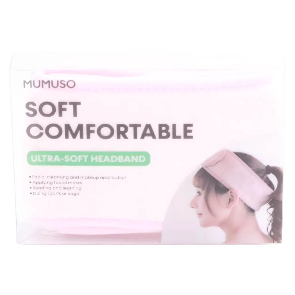 Ultra-weiches Haarband aus Coral Fleece, 10 × 63 cm (Rosa)