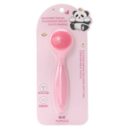 Gesichtsbürste aus Silikon, austauschbare Bürstenköpfe (Rosa)