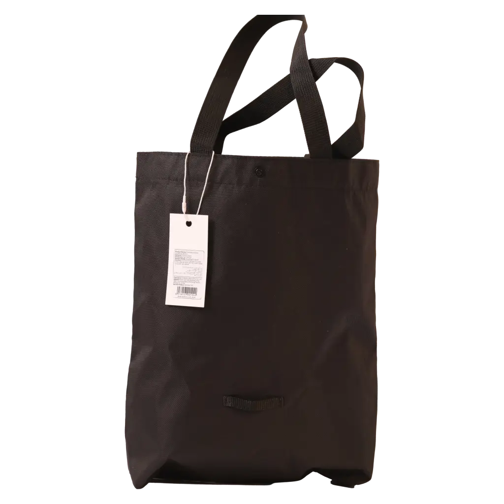 Vertikale Schultertasche aus Oxford-Stoff, leicht &amp; robust (Schwarz)