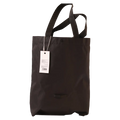 Vertikale Schultertasche aus Oxford-Stoff, leicht &amp; robust (Schwarz)