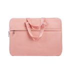 Tragbare Laptop-Tasche aus PVC mit Reißverschlussfach (Rosa)