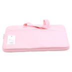 Tragbare Laptop-Tasche aus PVC mit Reißverschlussfach (Rosa)