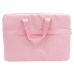 Tragbare Laptop-Tasche aus PVC mit Reißverschlussfach (Rosa)