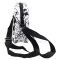 Crossbody Bag mit Graffiti-Design, kompakt (Schwarz/Weiß)