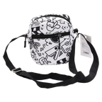 Crossbody Bag mit Graffiti-Design, kompakt (Schwarz/Weiß)