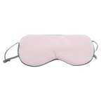 Ultraweiche Schlafmaske aus Polyester, verstellbar (Nude Pink/Dunkelblau)