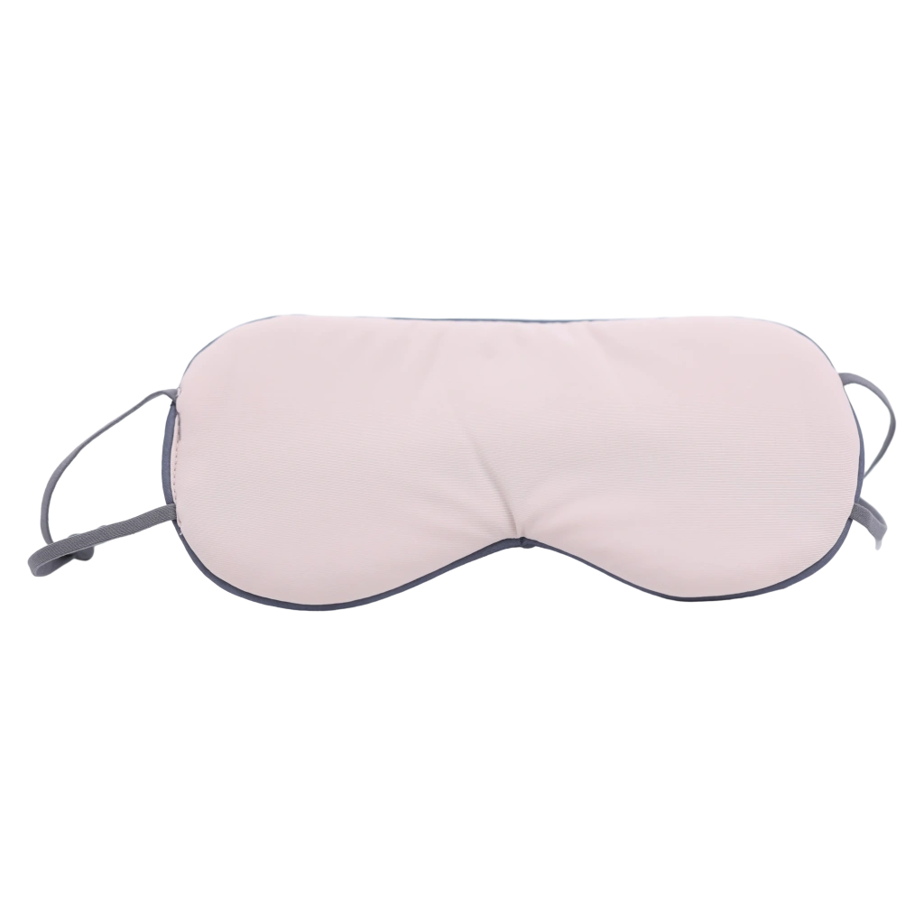 Ultraweiche Schlafmaske aus Polyester, verstellbar (Nude Pink/Dunkelblau)