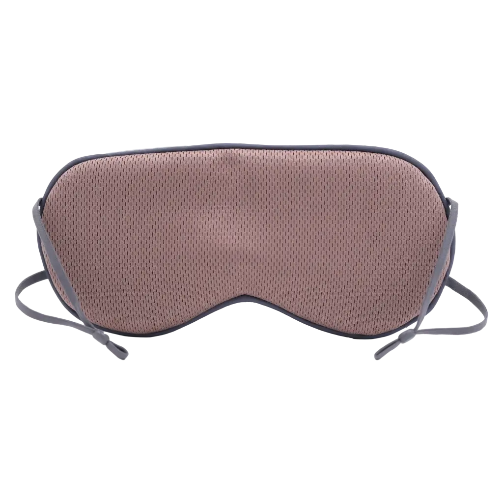 Ultra-weiche Schlafmaske aus Polyester, doppelseitig (Grau/Grün/Braun)