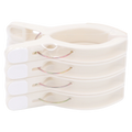 4er-Pack Wäscheclips aus Polypropylen für Handtücher und Decken (Beige)