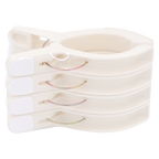 4er-Pack Wäscheclips aus Polypropylen für Handtücher und Decken (Beige)
