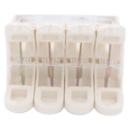 4er-Pack Wäscheclips aus Polypropylen für Handtücher und Decken (Beige)