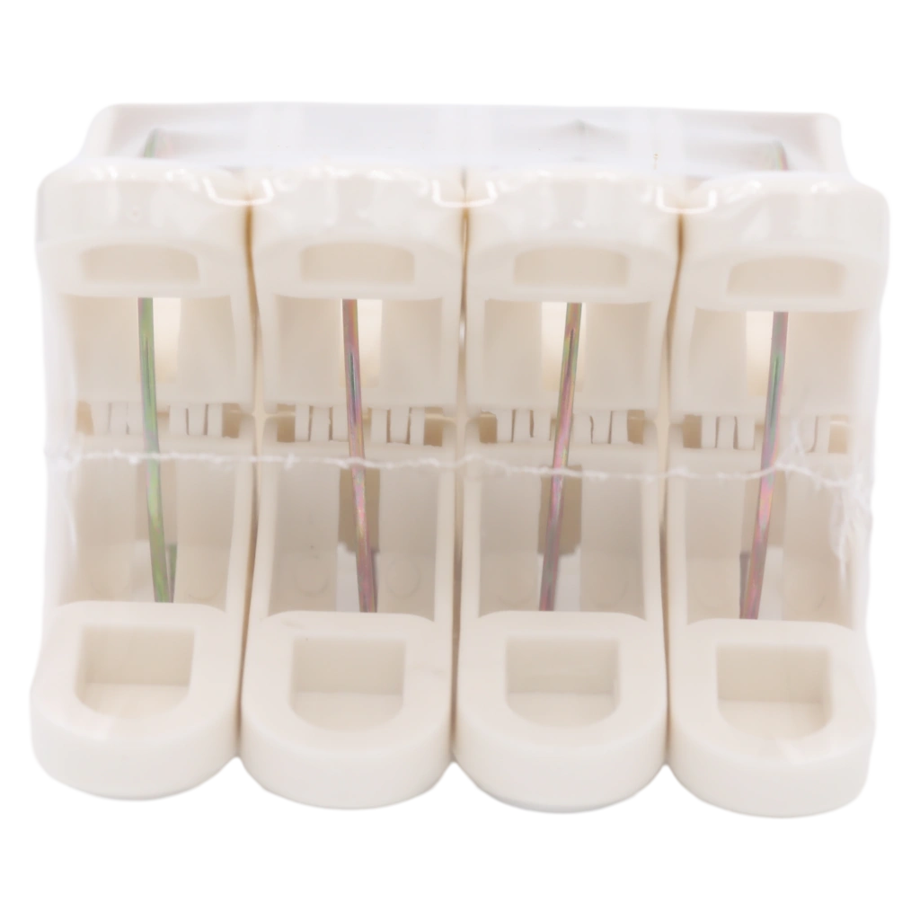 4er-Pack Wäscheclips aus Polypropylen für Handtücher und Decken (Beige)