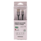 USB Type-C Kabel aus Flüssigsilikon, 2 m (Schwarz)