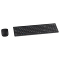 Wiederaufladbares kabelloses Tastatur- und Maus-Set, schlankes Design (Schwarz)