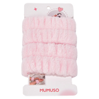 2er-Pack Schweißarmbänder aus Gummi-Polyester (Rosa)