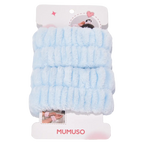 2er-Pack saugfähige Gummi-Polyester-Armbänder für Sport und Pflege (Blau)