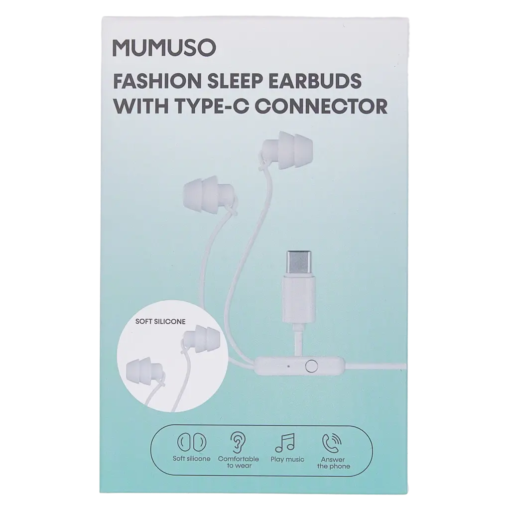In-Ear-Kopfhörer aus Silikon mit Type-C-Anschluss (Weiß)