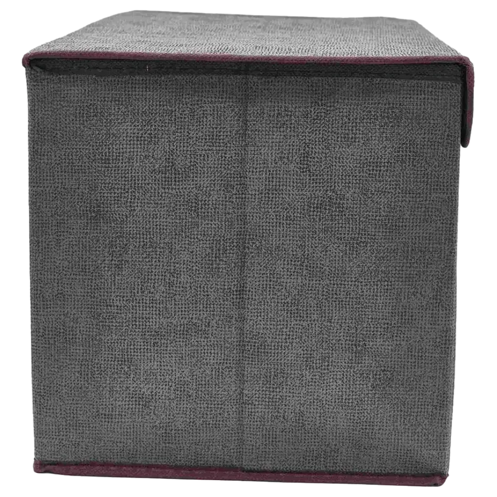 Faltbare Vliesstoff-Aufbewahrungsbox mit Deckel für Kleidung und Accessoires (Grau)