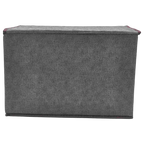 Faltbare Vliesstoff-Aufbewahrungsbox mit Deckel für Kleidung und Accessoires (Grau)
