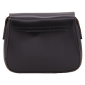 Crossbody Schultertasche in kompaktem Format (Schwarz)