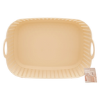 Mittlerer Aufbewahrungskorb aus PP-Kunststoff mit Griffen (Beige)