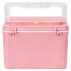 Doppelstöckige Medikamentenbox zur Aufbewahrung, zweilagig (Rosa)