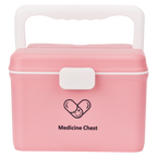 Doppelstöckige Medikamentenbox zur Aufbewahrung, zweilagig (Rosa)