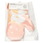Ofenhandschuh aus Silikon und Baumwolle mit Einhorn-Print (Rosa)