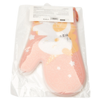 Ofenhandschuh aus Silikon und Baumwolle mit Einhorn-Print (Rosa)