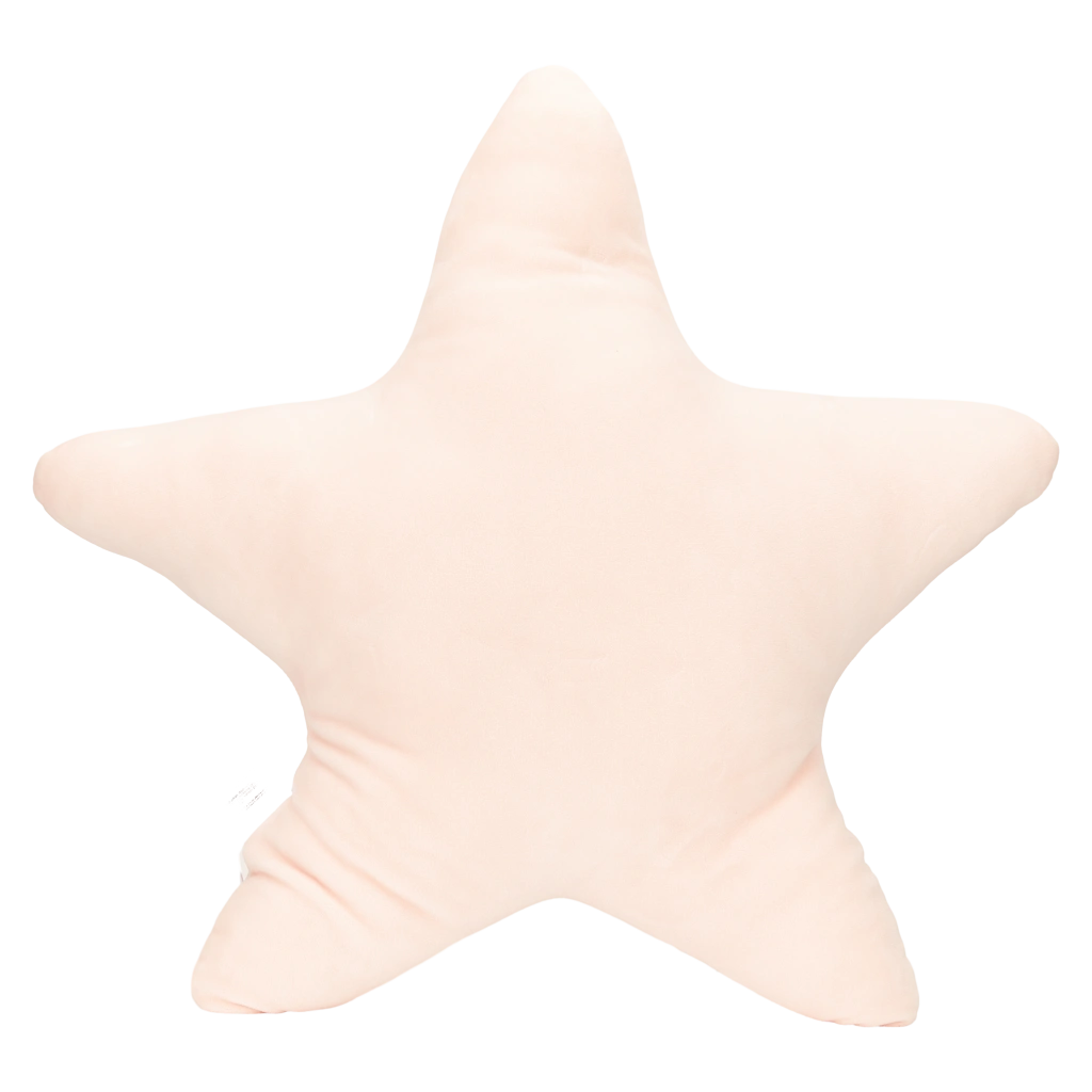 Zierkissen in Sternform aus Polyester mit „My little star“-Print (Creme)