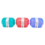 3-teiliges Frischhaltedosen-Set aus Polypropylen für Lebensmittelaufbewahrung (Blau/Rosa/Lila)