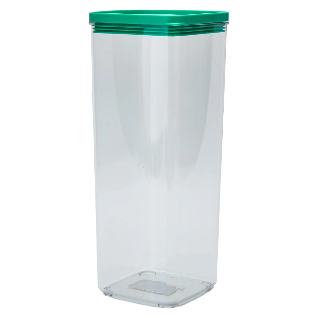 Lebensmittelaufbewahrungsdose aus PET, 1680 ml (Grün/Transparent)