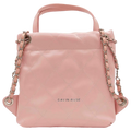 PU-Rucksack mit Kettenriemen und Stepp-Design (Rosa)