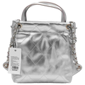 Rucksack mit Metallic-Design, kompakt (Silber)