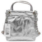 Rucksack mit Metallic-Design, kompakt (Silber)