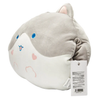 Handwärmerkissen mit Katzen-Design, weich gepolstert (Grau/Weiß)